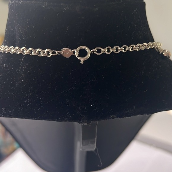 Accessocraft NYC Silvertone Etched Metal 15” Long Necklace - Picture 4 of 8